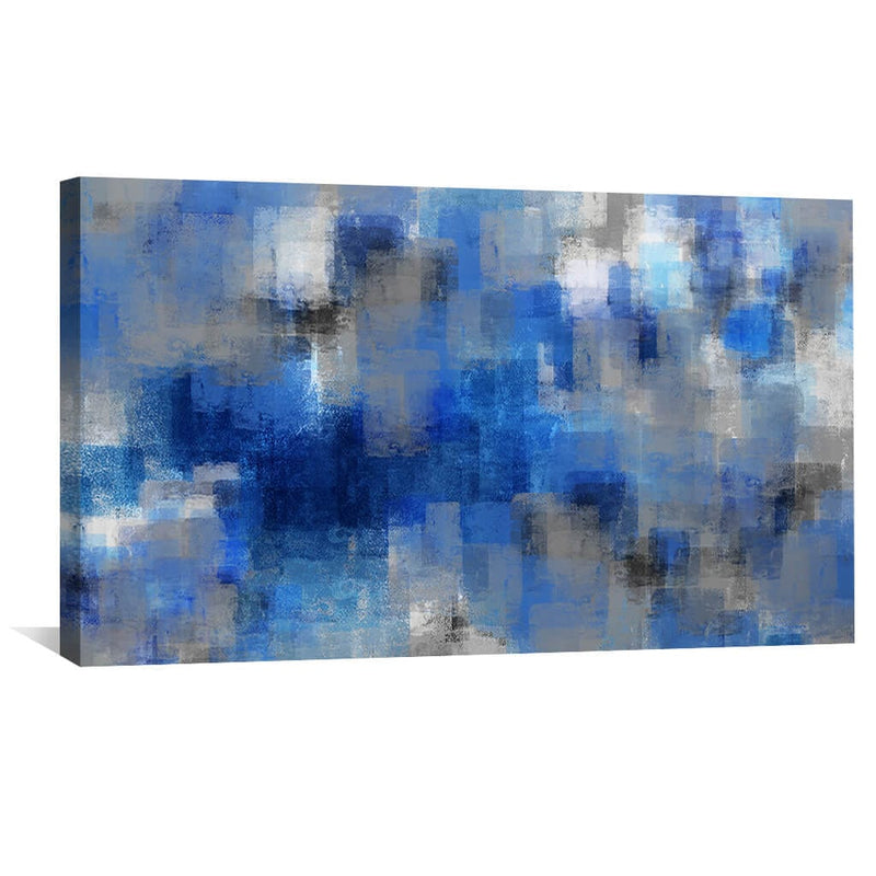 Blue Layers Canvas