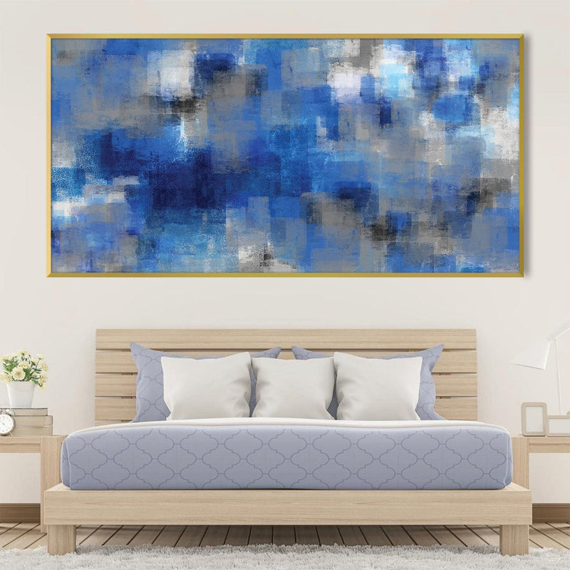 Blue Layers Canvas