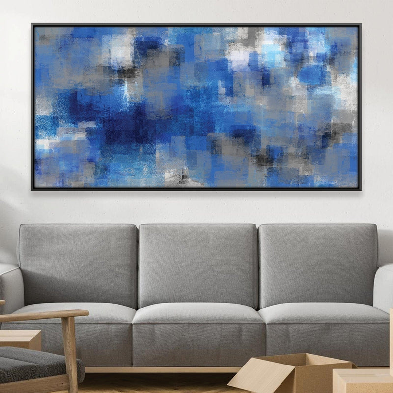 Blue Layers Canvas