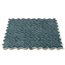 Blue Leather Alba Ceramic Accent Tiles 10 1/2x10 1/2