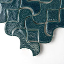 Blue Leather Alba Ceramic Accent Tiles 10 1/2x10 1/2