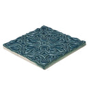 Blue Leather Mondial Ceramic Accent Tiles 6x6