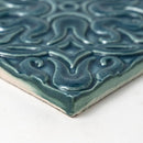 Blue Leather Mondial Ceramic Accent Tiles 6x6