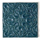 Blue Leather Mondial Ceramic Accent Tiles 6x6