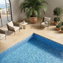 Blue Macauba Glossy 1x1 Glass Mosaics 12x18