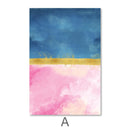 Blue Meets Pink Canvas