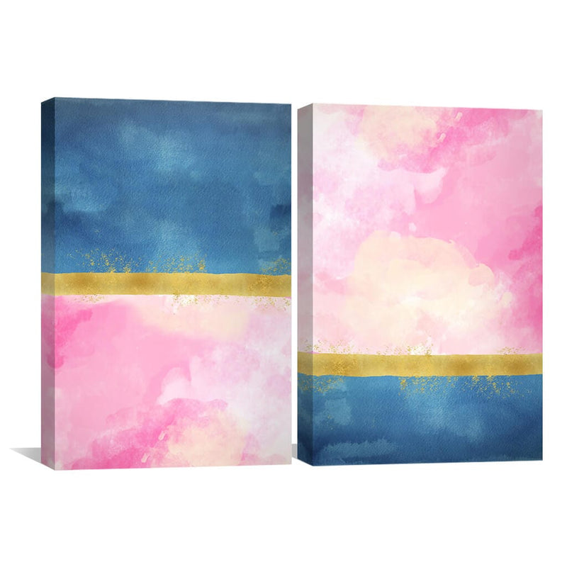 Blue Meets Pink Canvas