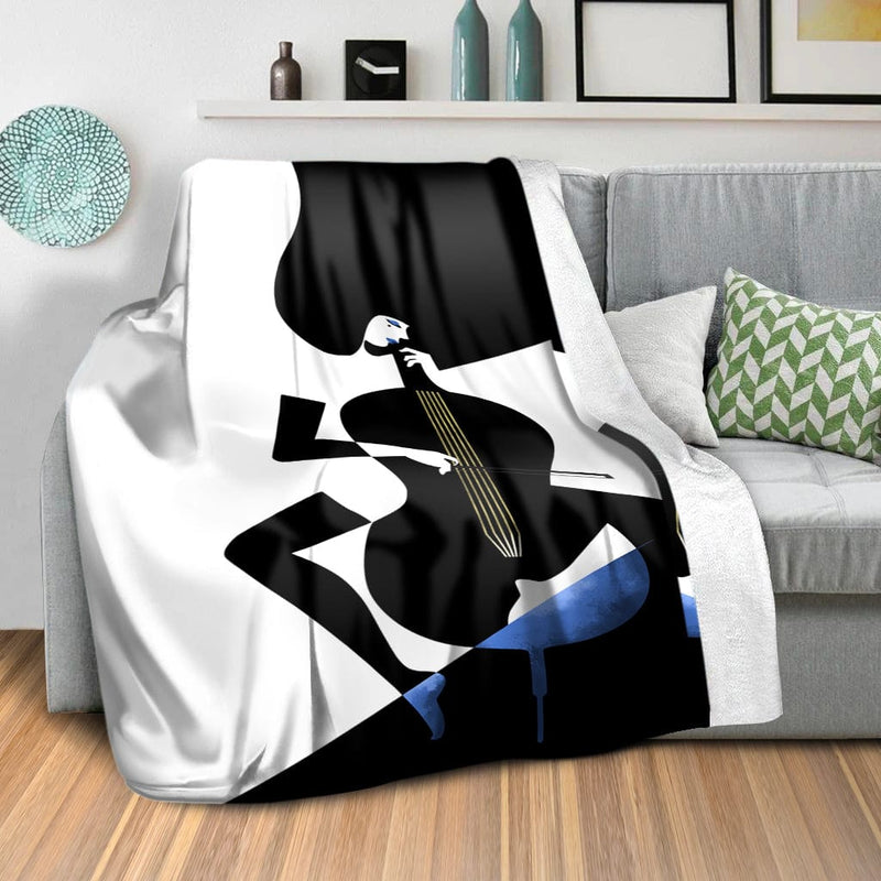 Blue Musician Blanket