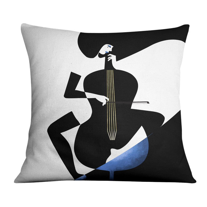 Blue Musician Cushion