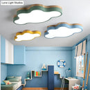 GobekUsa Nordic Cloud Shape LED Flush Mount Ceiling Lamp for Kids Bedroom