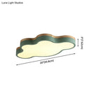 GobekUsa Nordic Cloud Shape LED Flush Mount Ceiling Lamp for Kids Bedroom