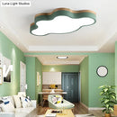 GobekUsa Nordic Cloud Shape LED Flush Mount Ceiling Lamp for Kids Bedroom