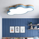 GobekUsa Nordic Cloud Shape LED Flush Mount Ceiling Lamp for Kids Bedroom