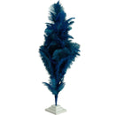 Blue Ostrich Feather Christmas Tree