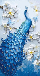 Blue Peacock Art