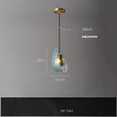 GobekUsa Blue Queen Crystal Glass Chandelier for Staircase Lighting