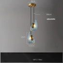 GobekUsa Blue Queen Crystal Glass Chandelier for Staircase Lighting