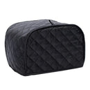 Blue quilted 4 slice toaster cover kitchen appliance protector by Decorbites