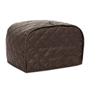 Blue quilted 4 slice toaster cover kitchen appliance protector by Decorbites