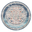 Blue Red Indoor & Outdoor Rug For Balcony Oriental Pattern