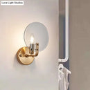 GobekUsa Blue Retro Flake Glass Sconce Light - Gold Right Angled Arm - Wall Lighting Fixture