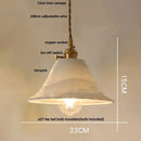 GobekUsa Ceramic LED Pendant Lamp, Modern Nordic Design, Adjustable 2m Wire, White Finish