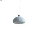 GobekUsa Ceramic LED Pendant Lamp, Modern Nordic Design, Adjustable 2m Wire, White Finish