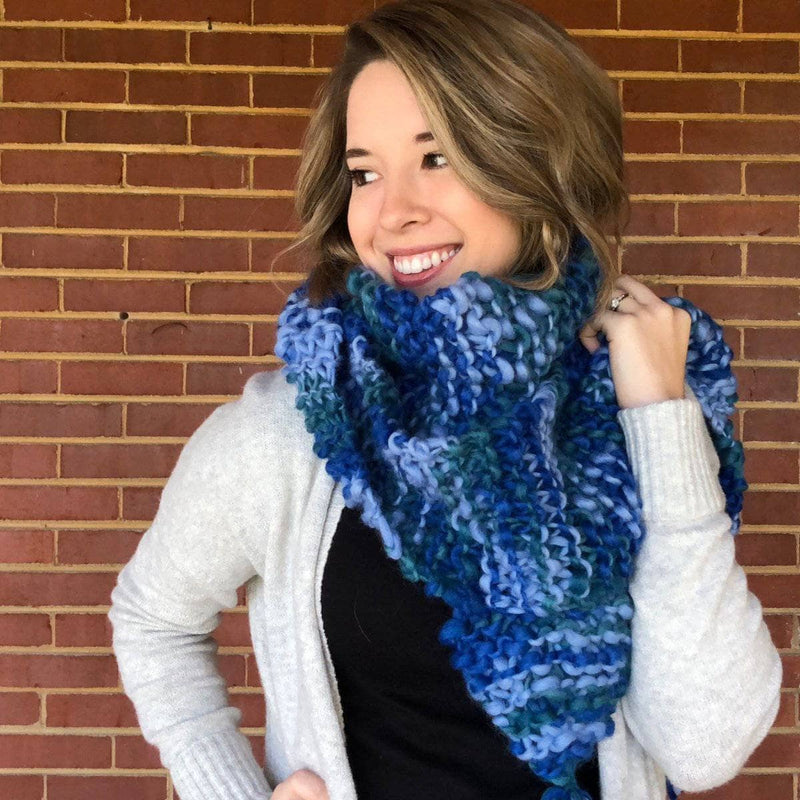 Blue Ridge Blanket Scarf Knitting Pattern