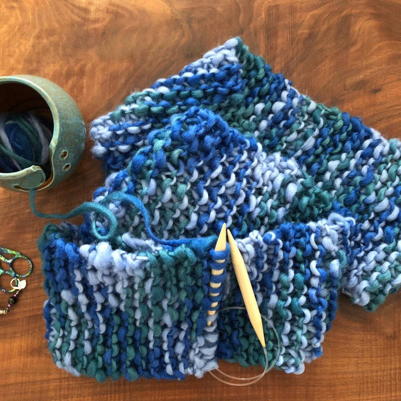 Blue Ridge Blanket Scarf Knitting Pattern