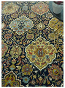 Blue, Rust and Mustard Traditional Large Design 8.4x10 fine wool area rug by The Rug Decor