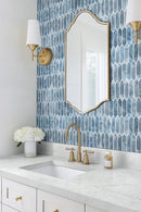 MSI Blue Shimmer Picket Glass Tile