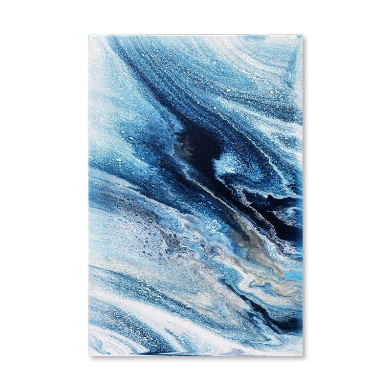 Blue Smoke And Wave Canvas