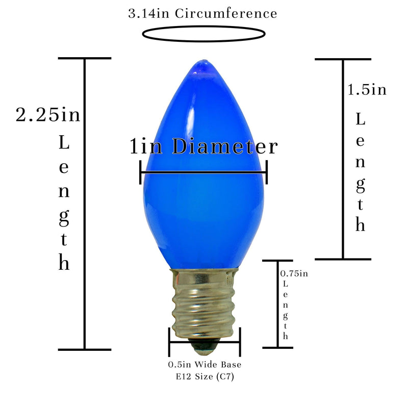 Blue Solid LED Light Bulbs