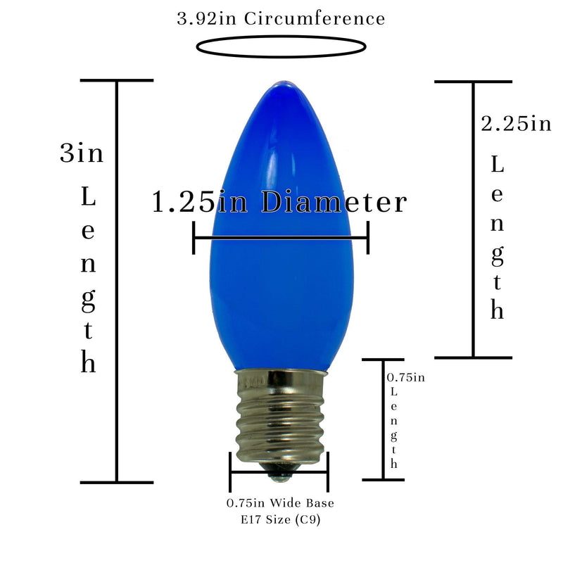 Blue Solid LED Light Bulbs