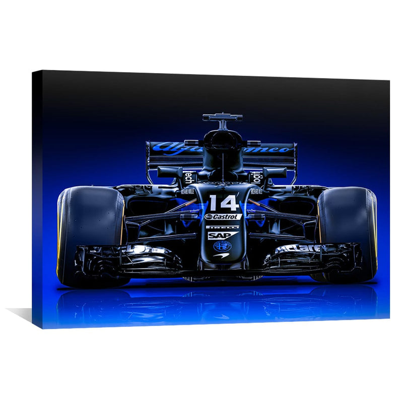 Blue Streak Racing Canvas