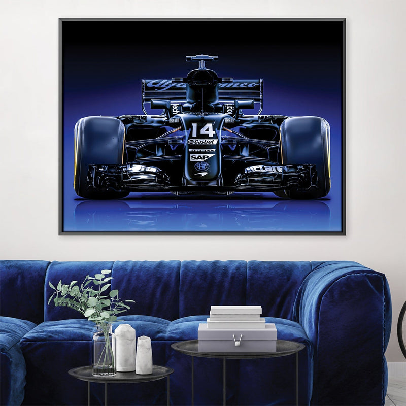 Blue Streak Racing Canvas