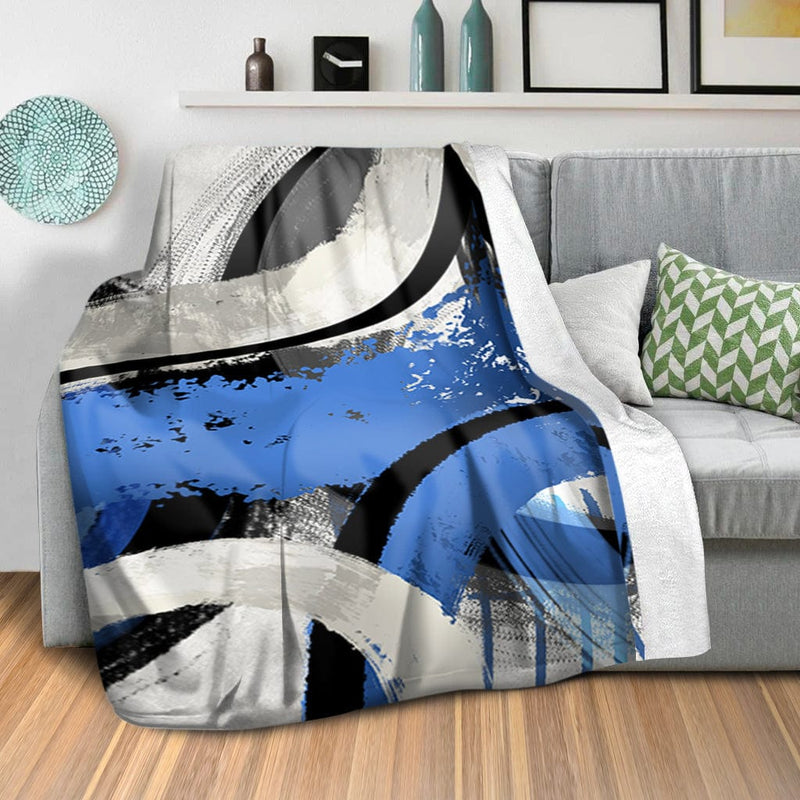 Blue Swirls Blanket