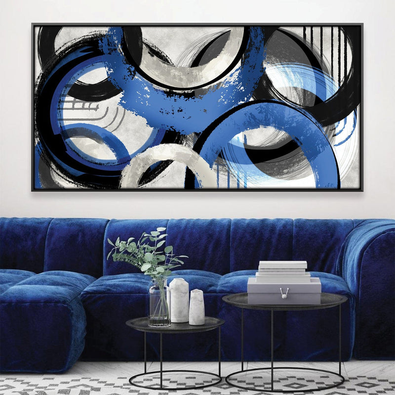 Blue Swirls Canvas