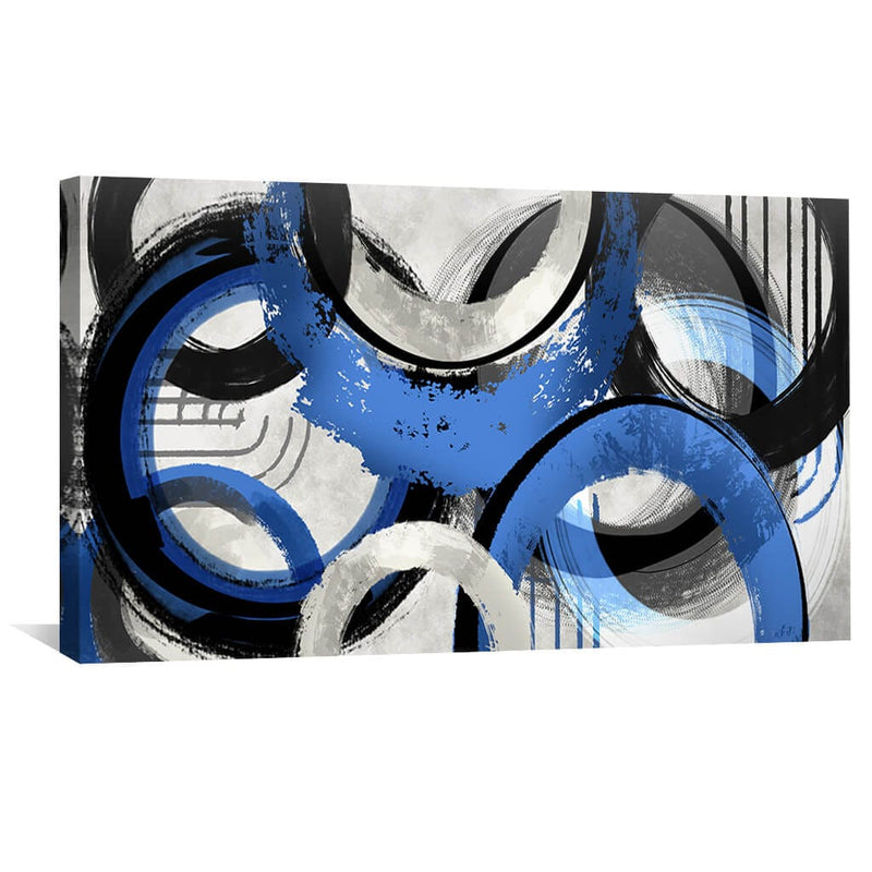 Blue Swirls Canvas