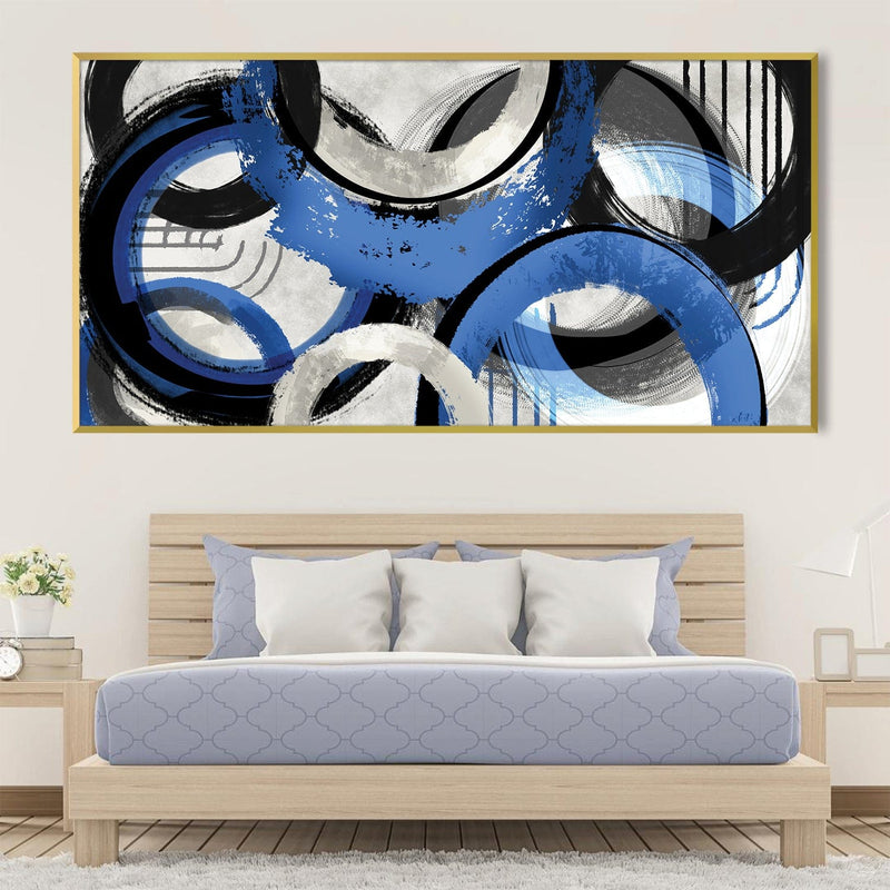 Blue Swirls Canvas