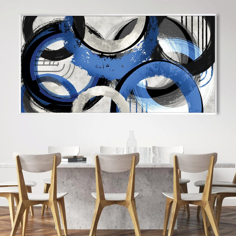 Blue Swirls Canvas