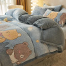 GobekUsa Dual-Layer Winter Velvet Duvet Cover - Soft & Warm Double-Sided Quilt Blanket