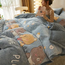 GobekUsa Dual-Layer Winter Velvet Duvet Cover - Soft & Warm Double-Sided Quilt Blanket