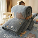GobekUsa Dual-Layer Winter Velvet Duvet Cover - Soft & Warm Double-Sided Quilt Blanket
