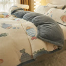 GobekUsa Dual-Layer Winter Velvet Duvet Cover - Soft & Warm Double-Sided Quilt Blanket