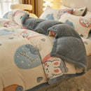 GobekUsa Dual-Layer Winter Velvet Duvet Cover - Soft & Warm Double-Sided Quilt Blanket