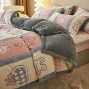 GobekUsa Dual-Layer Winter Velvet Duvet Cover - Soft & Warm Double-Sided Quilt Blanket