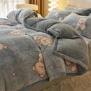 GobekUsa Dual-Layer Winter Velvet Duvet Cover - Soft & Warm Double-Sided Quilt Blanket