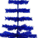 Blue Tinsel Christmas Tree by Lee Display