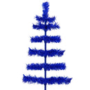 Blue Tinsel Christmas Tree by Lee Display